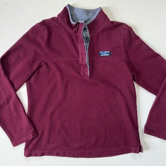 L.L. Bean Tops - L.L Bean Soft Cotton Rugby Sweater Small Petite